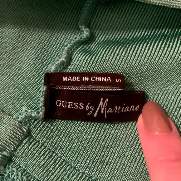 Marciano by GUESS teal coloured bandeau dress - Picture 6 of 8